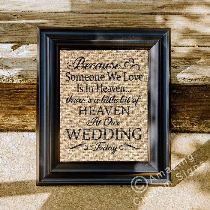 Burlap-sign-Because-someone-is-in-heaven